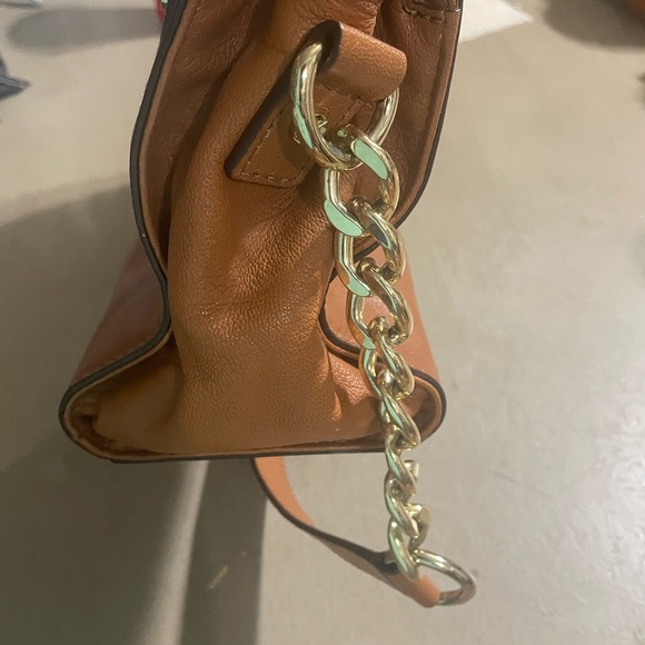 MICHAEL Michael Kors Brown and Gold Satchel with Top Handle - Picture 6 of 10